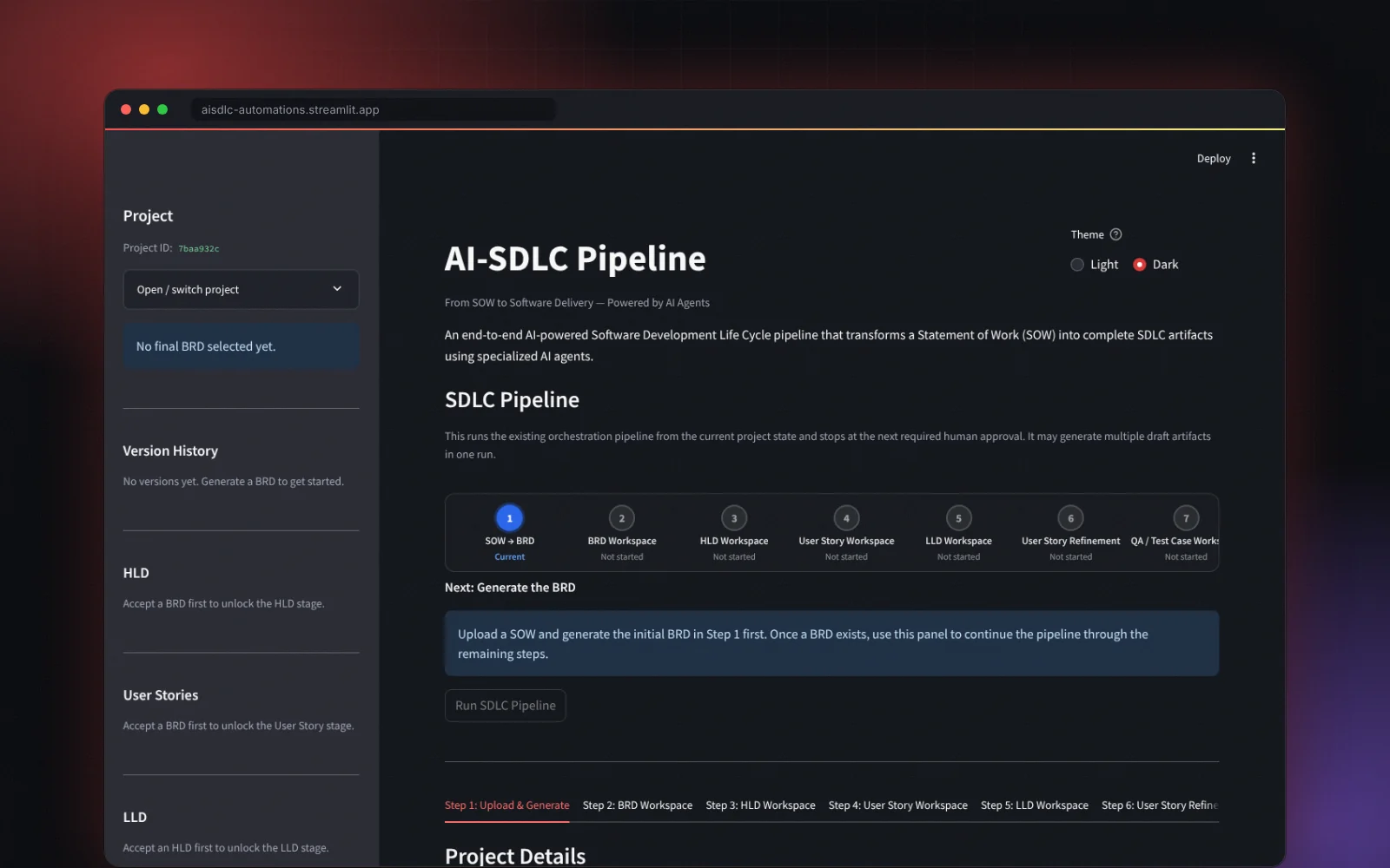 AI-SDLC Pipeline preview